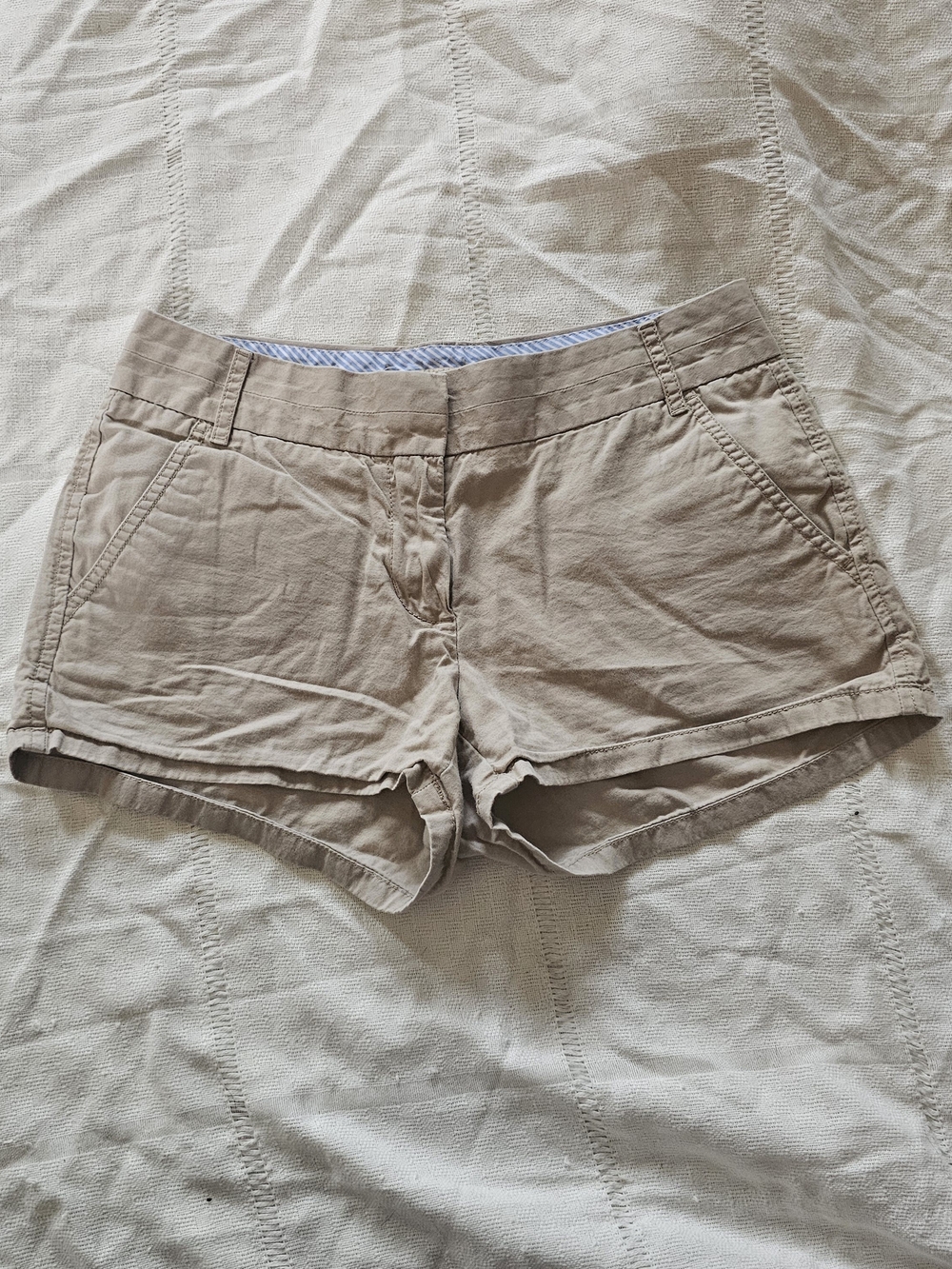 J. Crew Women's Beige/Tan Casual Cotton Shorts